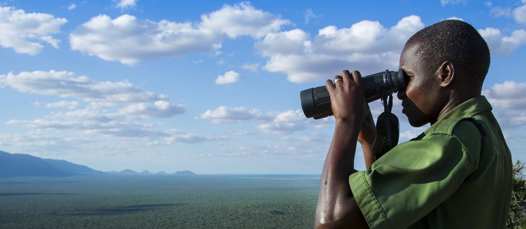 Wildlife Works Ranger Overlooking Kasigau Corridor REDD+ Project in Keyna (Photo Credit Lisa Kristine)